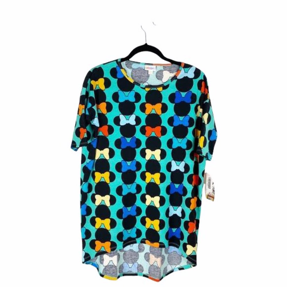 LuLaRoe XXS Turquoise Minnie Mouse T-shirt
